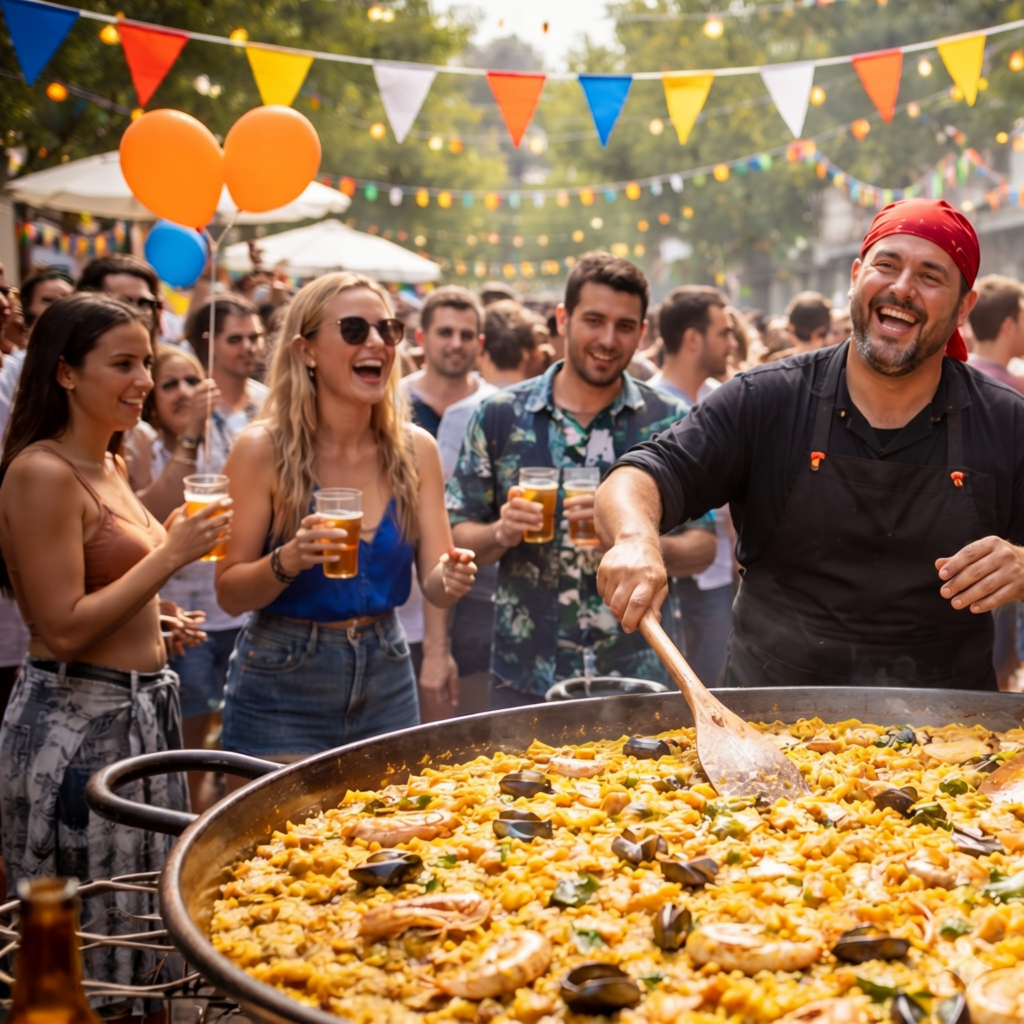 Arroces gigantes para fiestas en Valencia